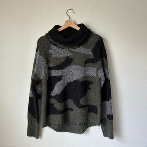 Camo Print Oversized Sweater